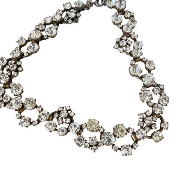 J CREW Crystal open circles statement necklace - Picture 5 of 7